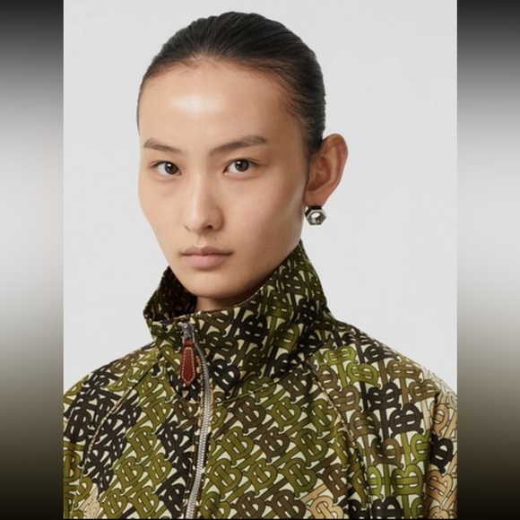 BURBERRY Camouflaged Monogram Printed Nylon Funnel-Neck Jacket - Picture 3 of 5